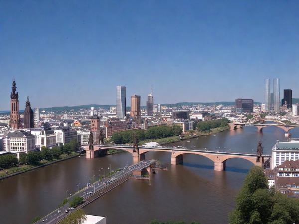 Photo panoramique de Francfort-sur-le-Main