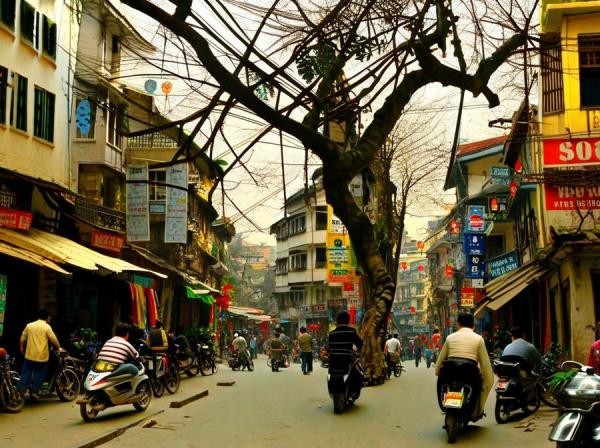 Photo du vieux quartier de Hanoi