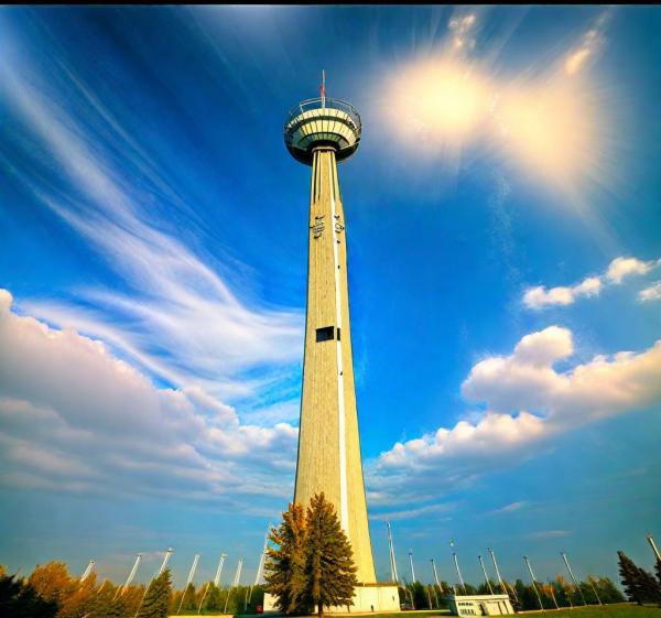 Photo de la tour de télévision de Vilnius